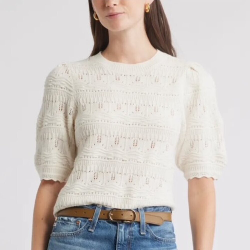 Caslon Mixed Stitch Sweater (M)